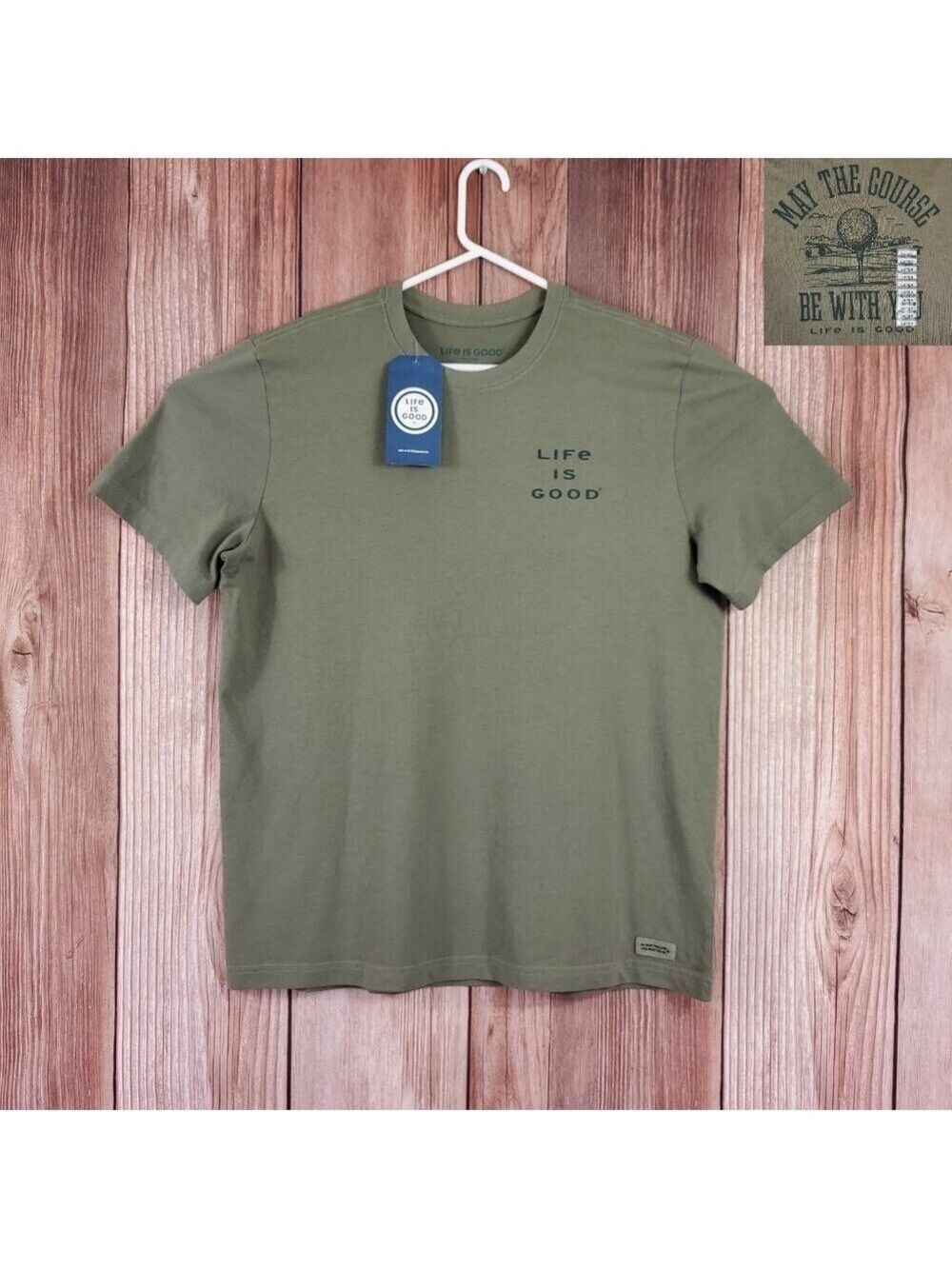 NWT Life is Good Mens Large May the Course be with You SS Crusher Tee Shirt